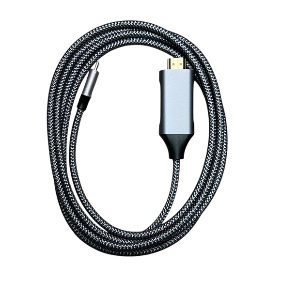 USB C to HDMI Cable 6Ft | 4K High-Speed USB 3.1 Type-C to HDMI Cord - Picture 2 of 4